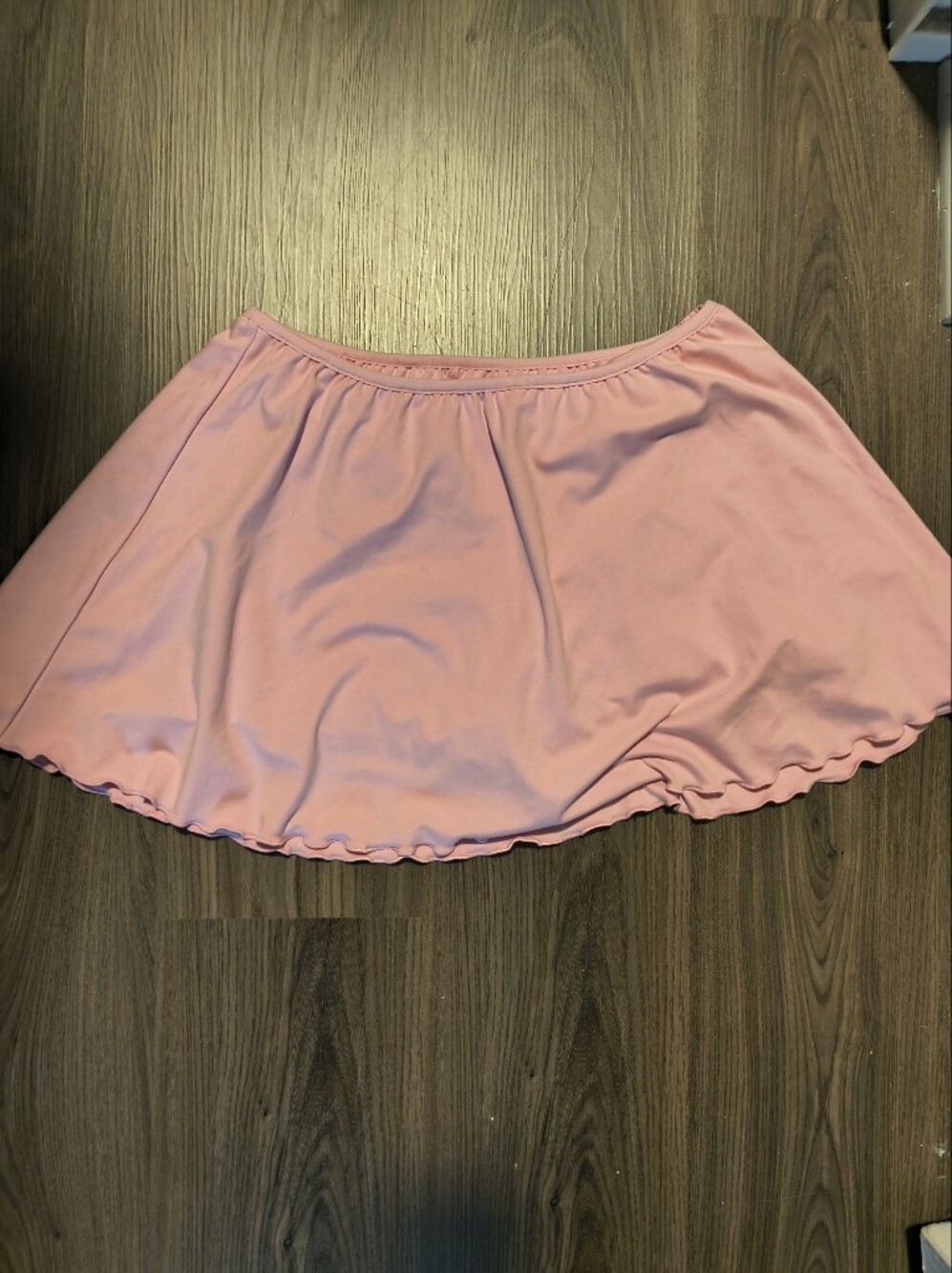 wild fable Light Pink Scallop-Edge Swim Skort